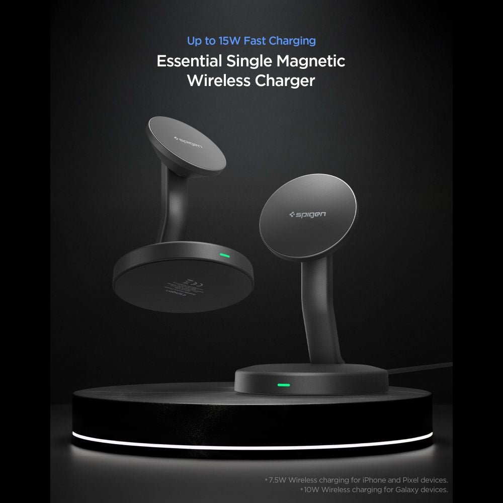 Spigen EF151MS Essential MagSafe 15W Wireless Charger - Black_6