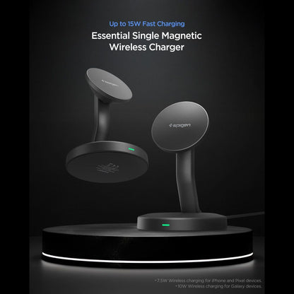 Spigen EF151MS Essential MagSafe 15W Wireless Charger - Black_6
