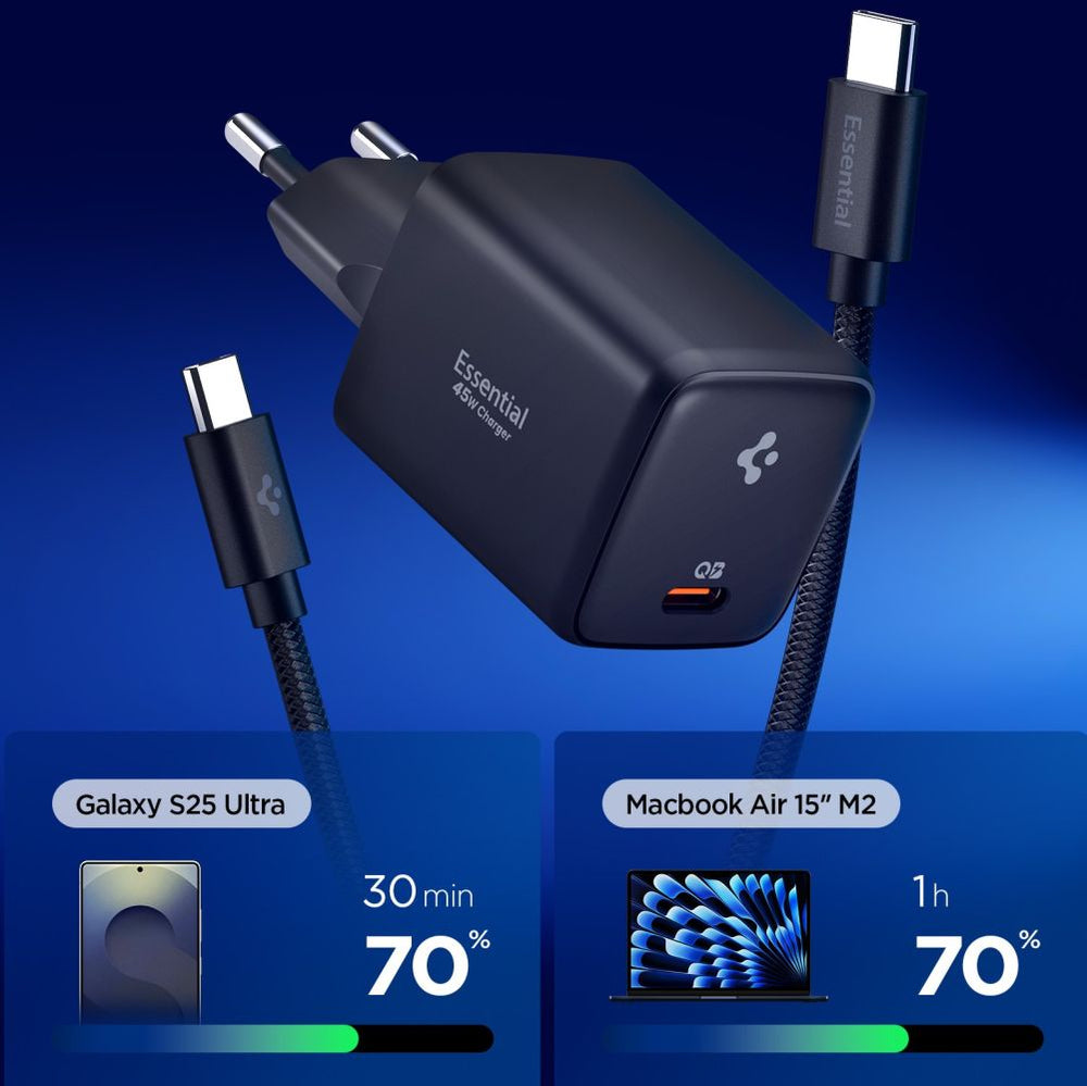 Spigen EE451EU Essential USB-C 45W Wall Charger - Black_1
