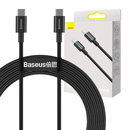 Baseus Superior Series Cable USB-C to USB-C, 100W, 2m (black)_0