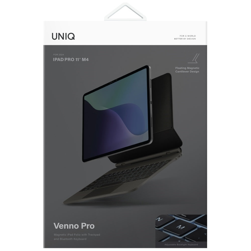 Uniq Venno Pro Magnetic Smart Case with Keyboard for iPad Pro 11" (2024/2025) - Black_6