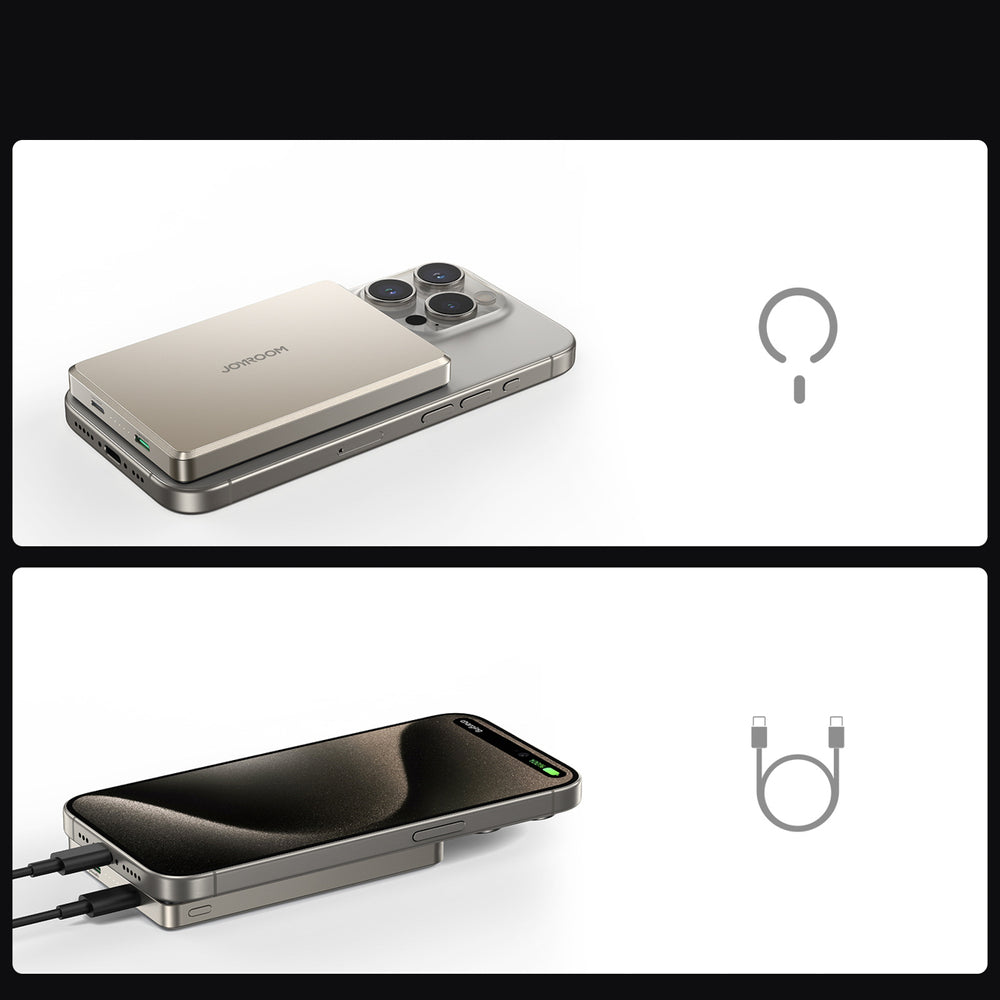 Joyroom JR-PBM08 Pro Powerbank 22.5W 10000mAh with Wireless Charging 2x USB-C - Titanium_13