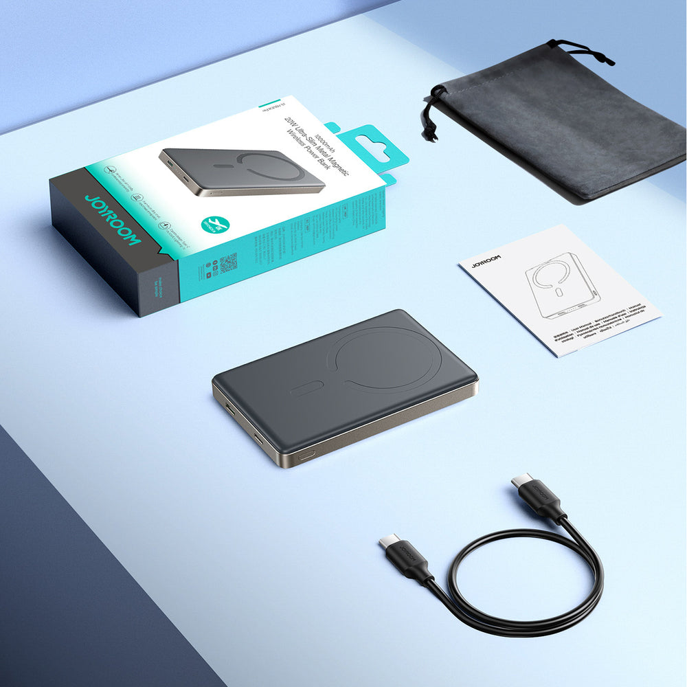 Joyroom JR-PBM08 Pro Powerbank 22.5W 10000mAh with Wireless Charging 2x USB-C - Titanium_8