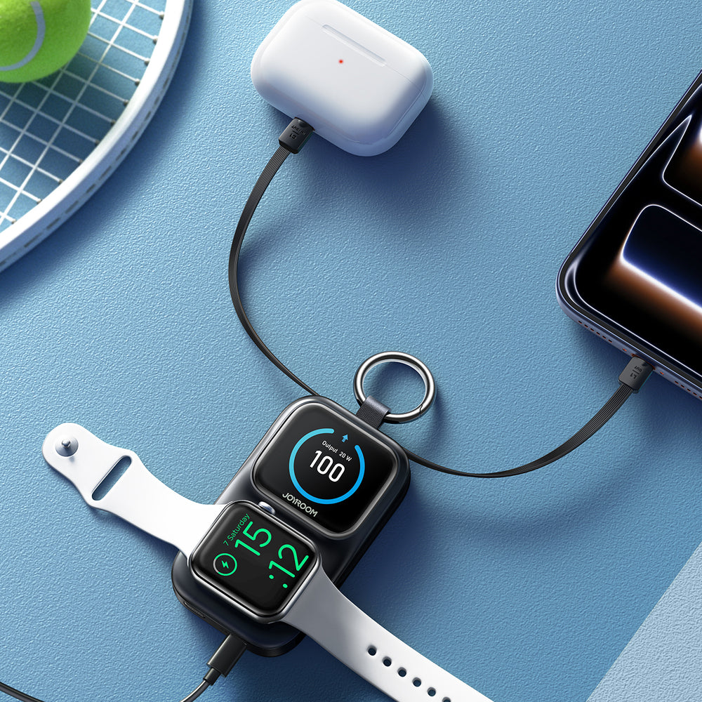 Joyroom JR-W19 5000mAh Powerbank with 5W Wireless Watch Charging - Black_8