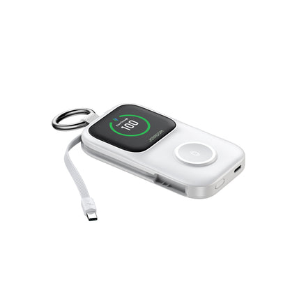 Joyroom JR-W19 5000mAh Powerbank with 5W Wireless Watch Charging - White_4