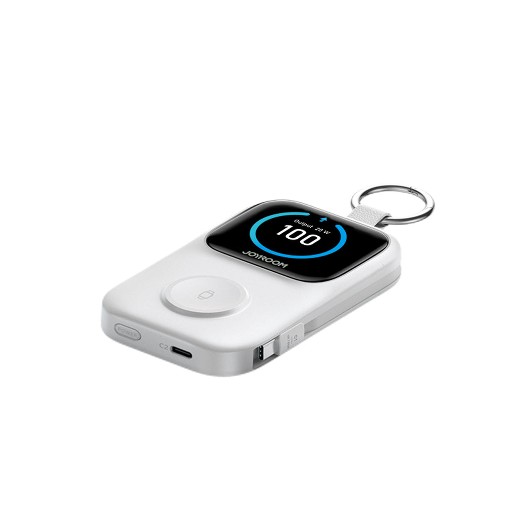 Joyroom JR-W19 5000mAh Powerbank with 5W Wireless Watch Charging - White_5