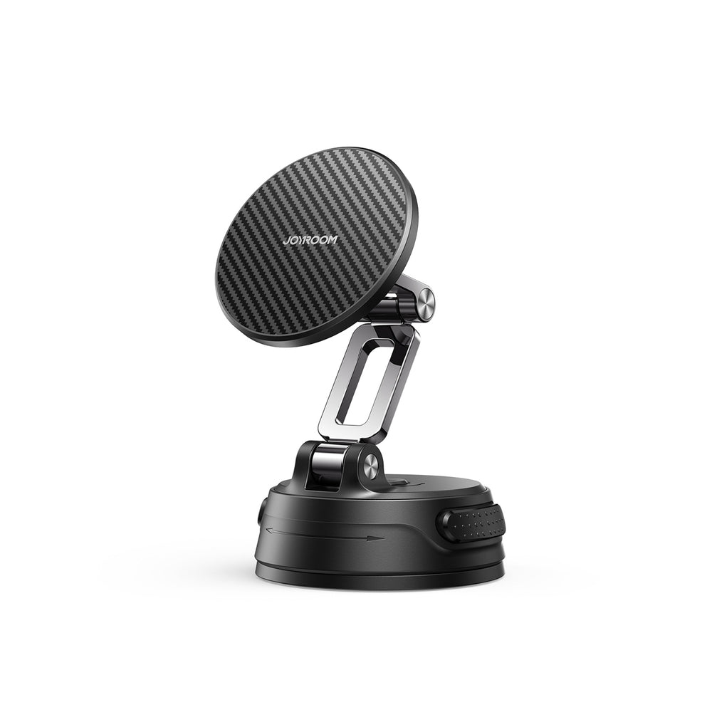 Joyroom JR-ZS51 magnetic car holder with suction cup for windshield or dashboard - black_0