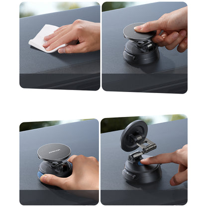 Joyroom JR-ZS51 magnetic car holder with suction cup for windshield or dashboard - black_11