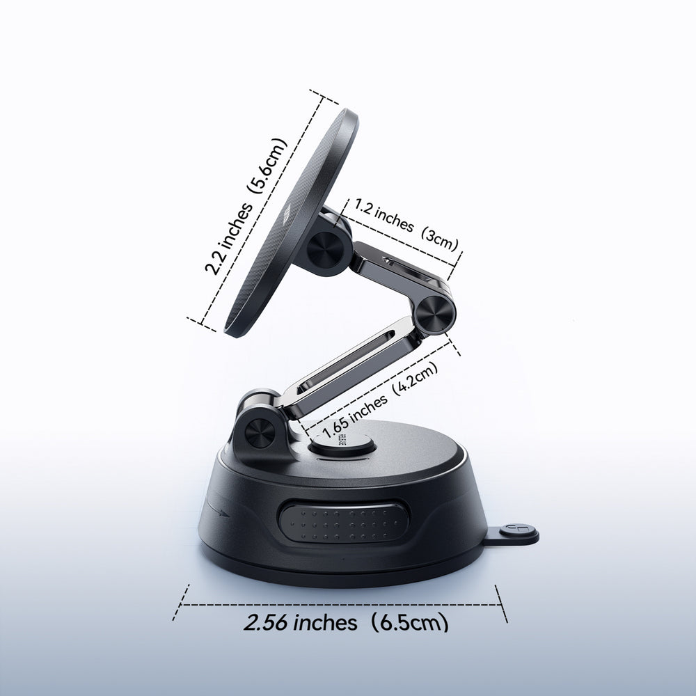 Joyroom JR-ZS51 magnetic car holder with suction cup for windshield or dashboard - black_12