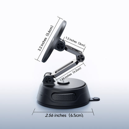 Joyroom JR-ZS51 magnetic car holder with suction cup for windshield or dashboard - black_12