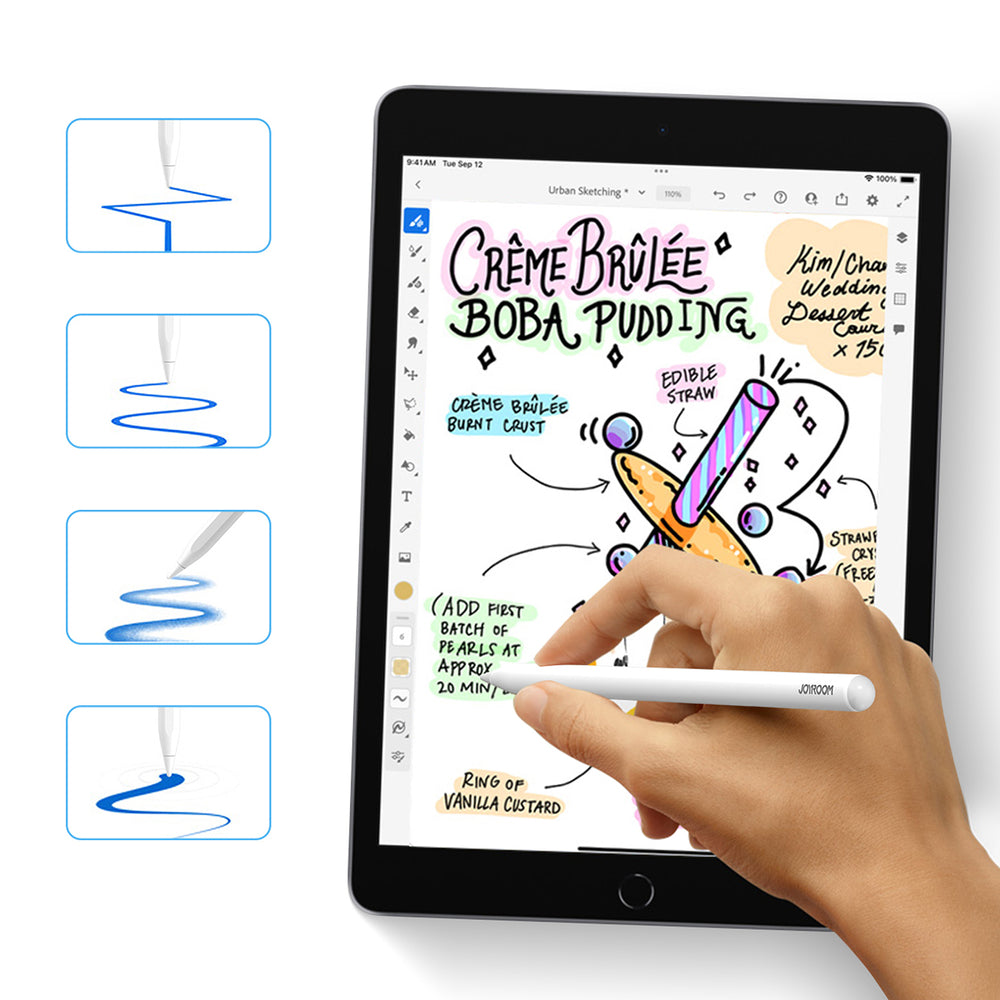 Joyroom JR-X9S Pro Active Stylus with 2 Interchangeable Tips - White_3