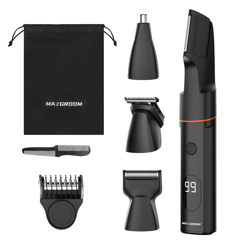 MAXGROOM LK-881 multifunctional trimmer with replaceable tips - black_0