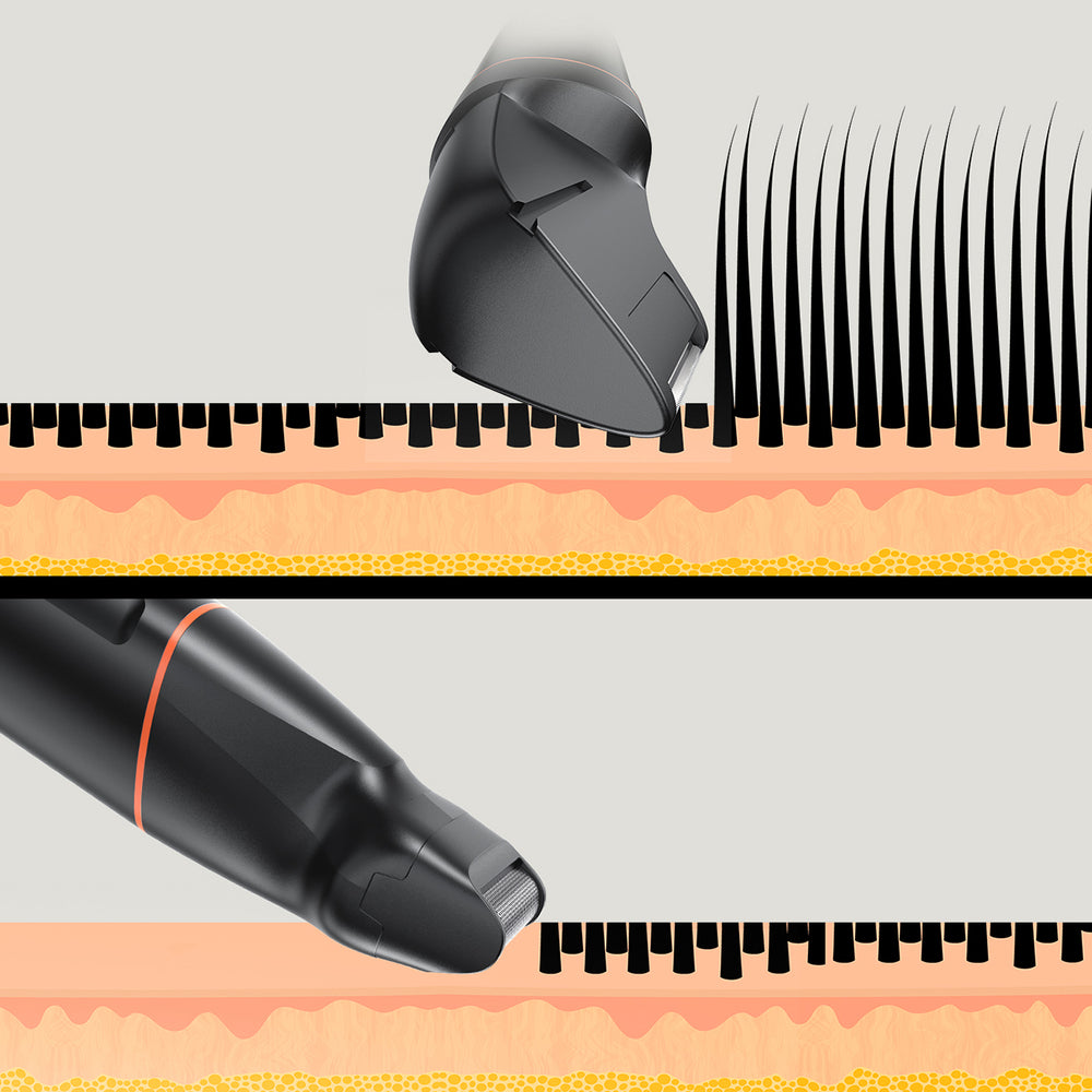 MAXGROOM LK-881 multifunctional trimmer with replaceable tips - black_14