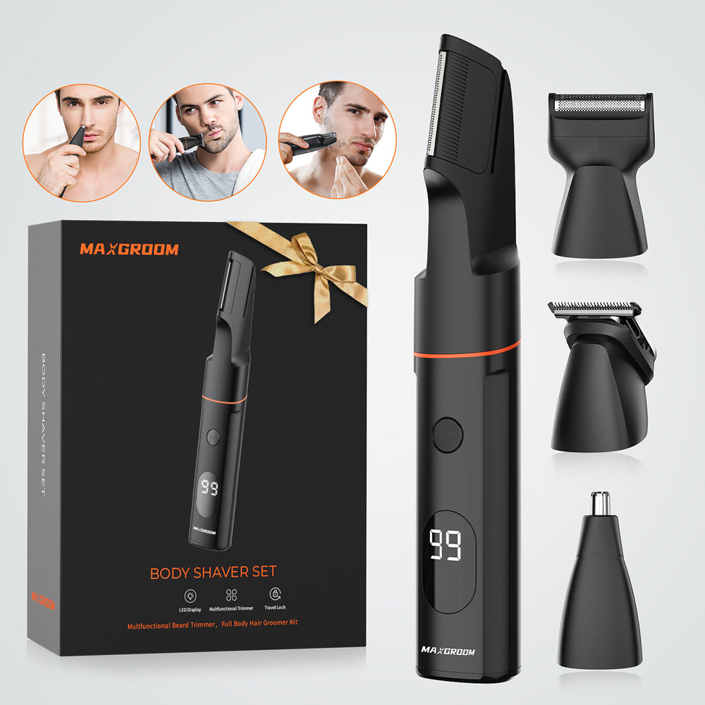 MAXGROOM LK-881 multifunctional trimmer with replaceable tips - black_1