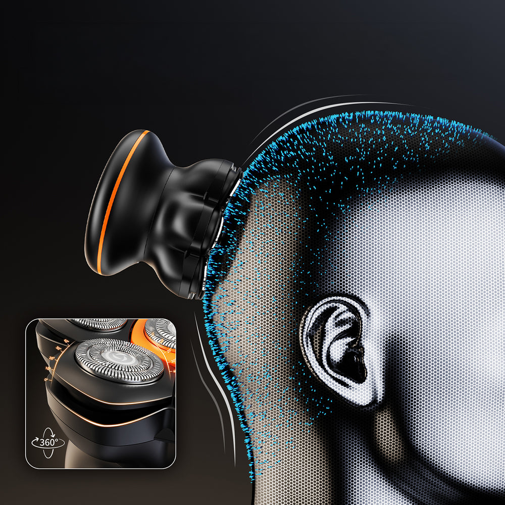 MAXGROOM JK-1688 Electric Shaver for Head and Beard - Black_13