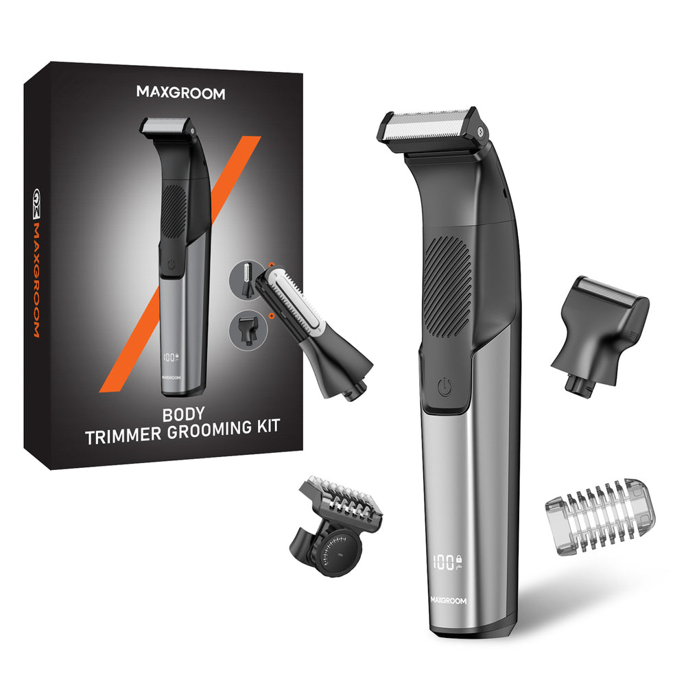MAXGROOM JK-319 multifunctional trimmer with replaceable tips - black_0