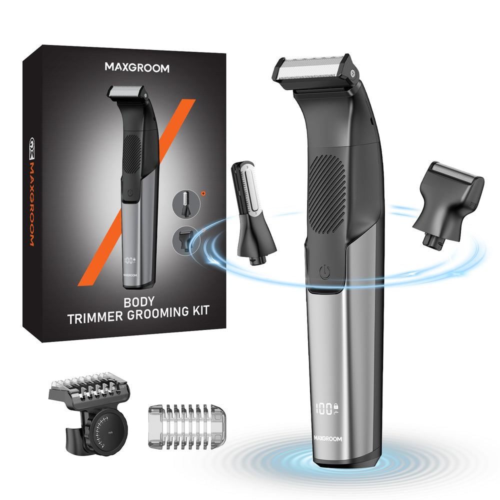 MAXGROOM JK-319 multifunctional trimmer with replaceable tips - black_1