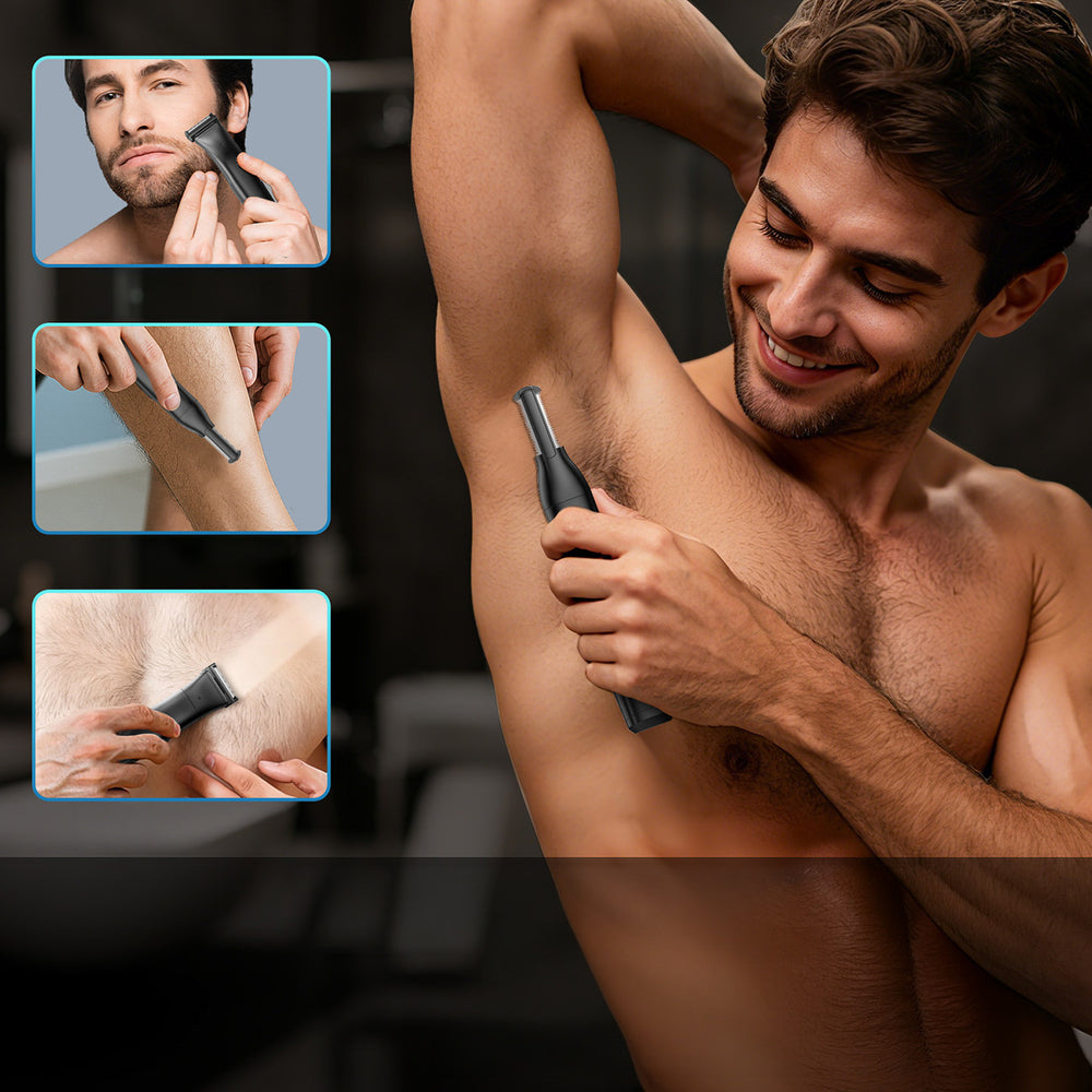 MAXGROOM JK-319 multifunctional trimmer with replaceable tips - black_3