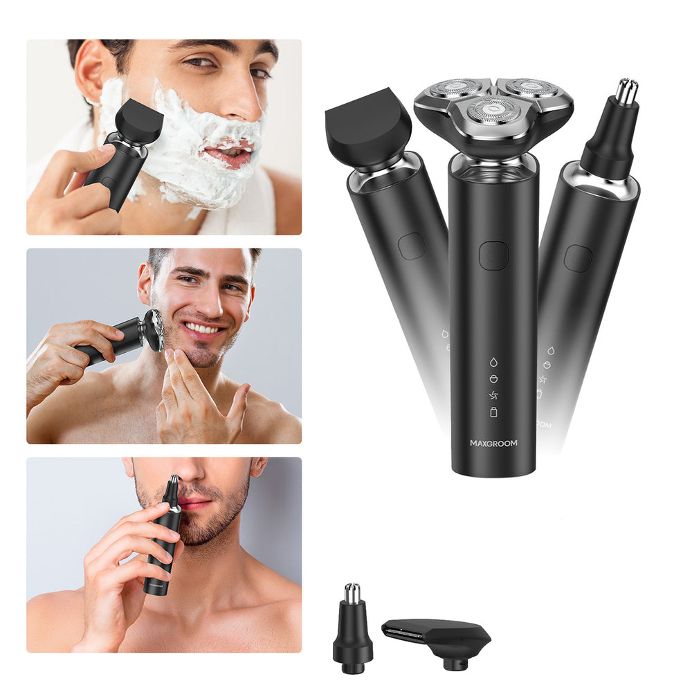 MAXGROOM BS-8012A 3-in-1 Electric Shaver - Black_1