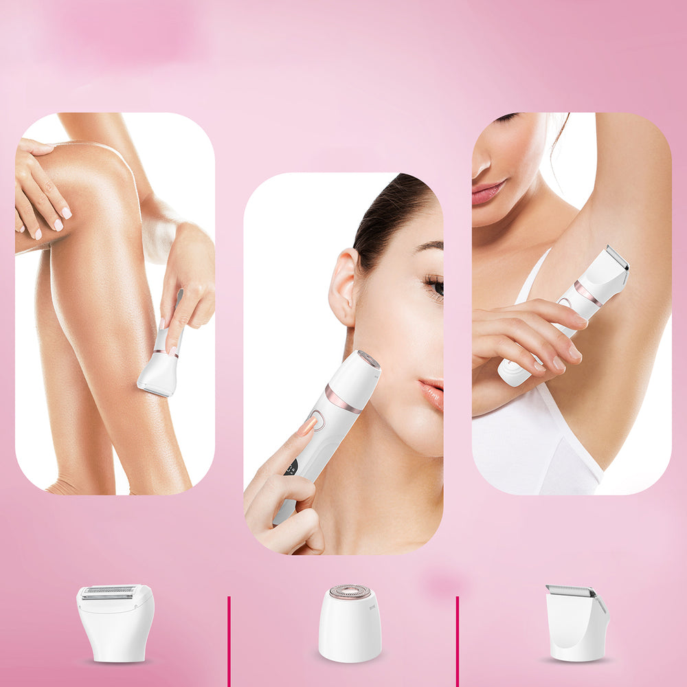 MAXGROOM JK-105 3-in-1 Women's Body and Face Trimmer - White_3