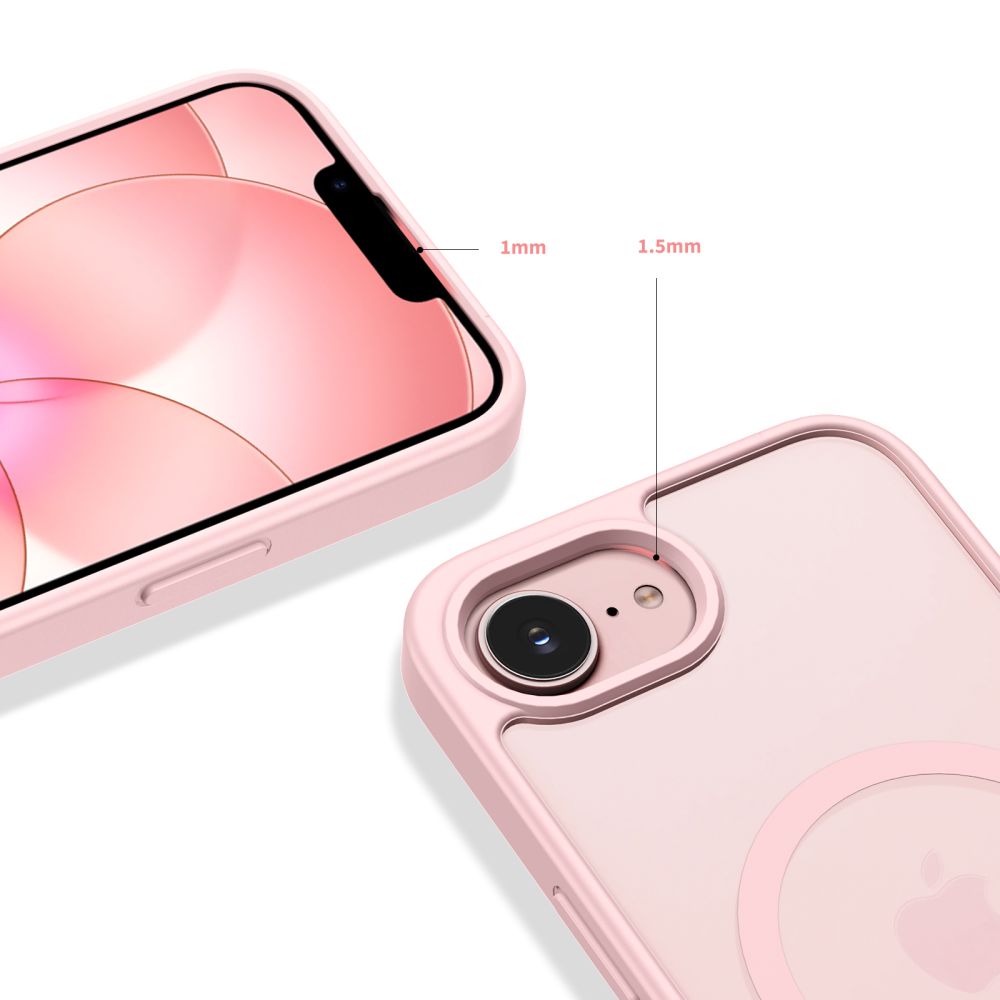 Tech-Protect BasicMag MagSafe Case for iPhone 16e / 17e - Matte Pink_2