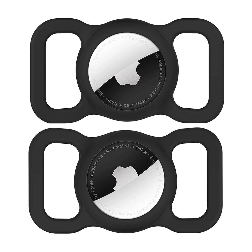 Etui Wozinsky WEA-01 na Apple AirTag silikonowe na obrożę psa lub kota - czarne_0