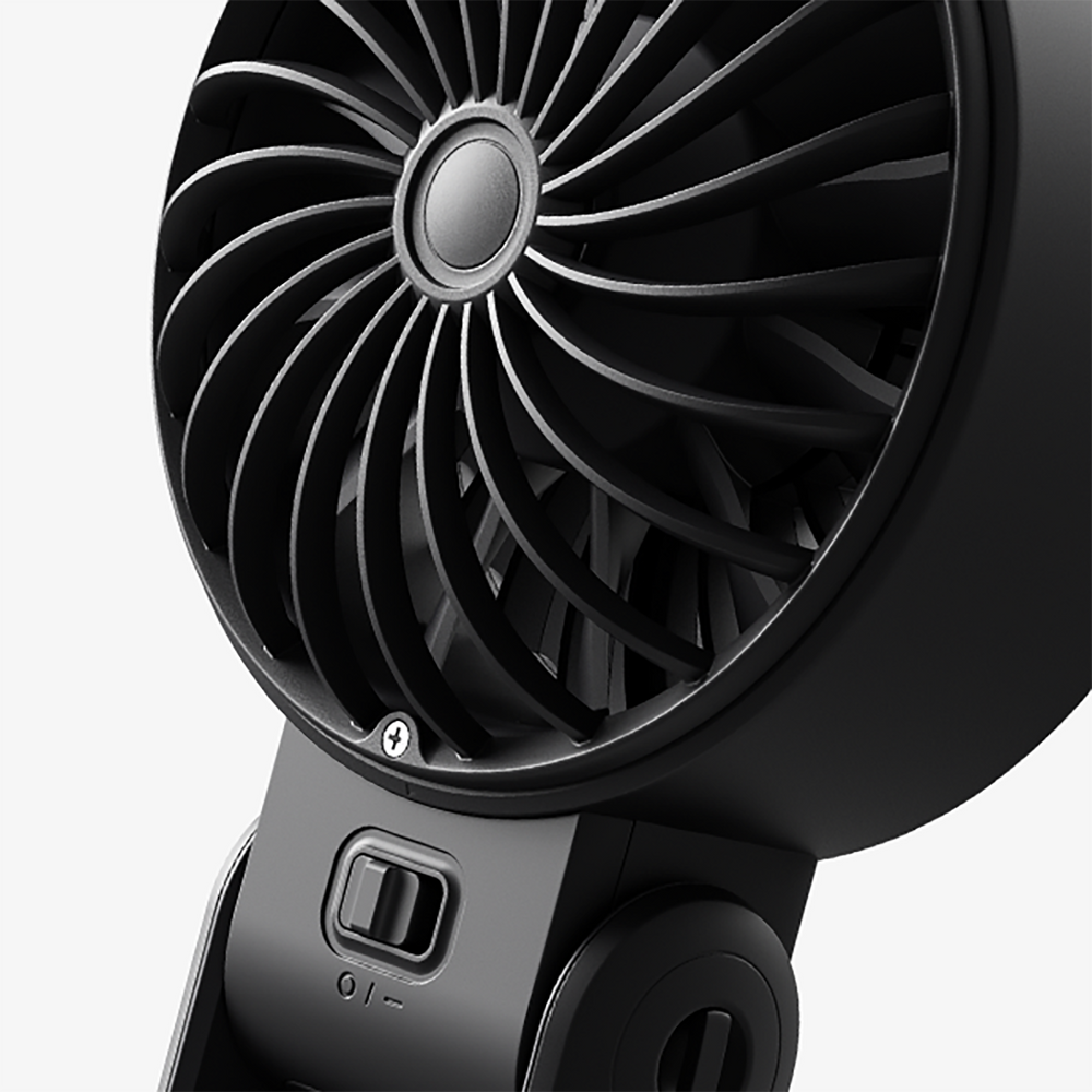 Jisulife Handheld Fan Life7 3600mAh Portable USB Fan - Black_5