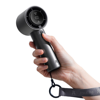 Jisulife Handheld Fan Pro1 S 5000mAh FA53PRO Mini Blower Portable USB Metal Fan - Dark Gray_1