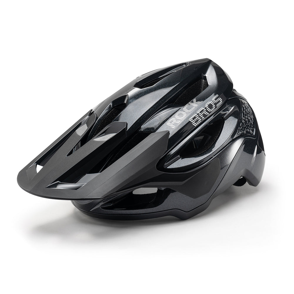 Rockbros LK-99 Mountain Bike Helmet with Adjustable Visor and Magnetic Closure 58-62 cm - Black_0