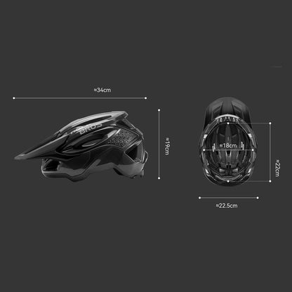 Rockbros LK-99 Mountain Bike Helmet with Adjustable Visor and Magnetic Closure 58-62 cm - Black_10