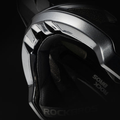 Rockbros LK-99 Mountain Bike Helmet with Adjustable Visor and Magnetic Closure 58-62 cm - Black_12