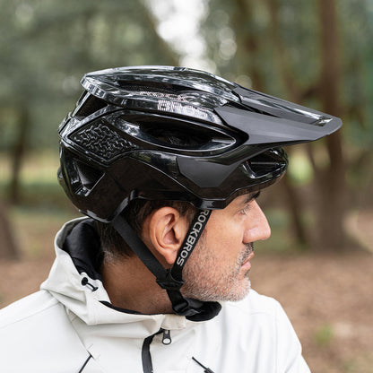 Rockbros LK-99 Mountain Bike Helmet with Adjustable Visor and Magnetic Closure 58-62 cm - Black_13