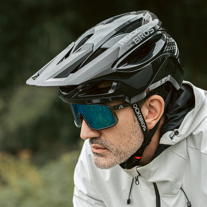 Rockbros LK-99 Mountain Bike Helmet with Adjustable Visor and Magnetic Closure 58-62 cm - Black_14