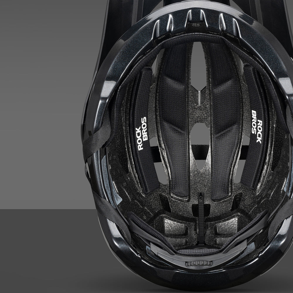 Rockbros LK-99 Mountain Bike Helmet with Adjustable Visor and Magnetic Closure 58-62 cm - Black_7