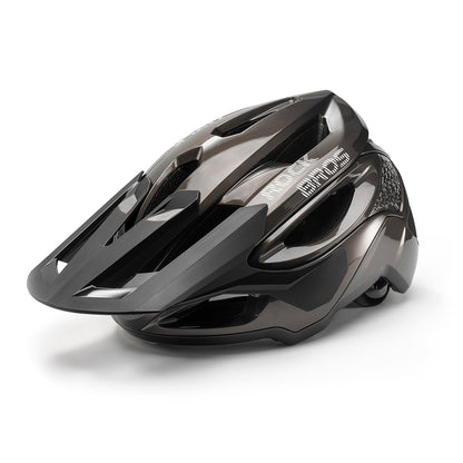 Rockbros LK-99 Mountain Bike Helmet with Adjustable Visor and Magnetic Closure 58-62 cm - Titanium_0