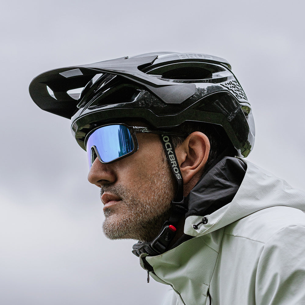 Rockbros LK-99 Mountain Bike Helmet with Adjustable Visor and Magnetic Closure 58-62 cm - Titanium_8
