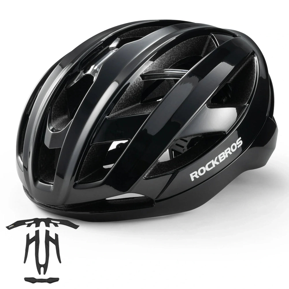 Rockbros LK-69 Bike Helmet with Reinforced Frame 58-62 cm - Black_1
