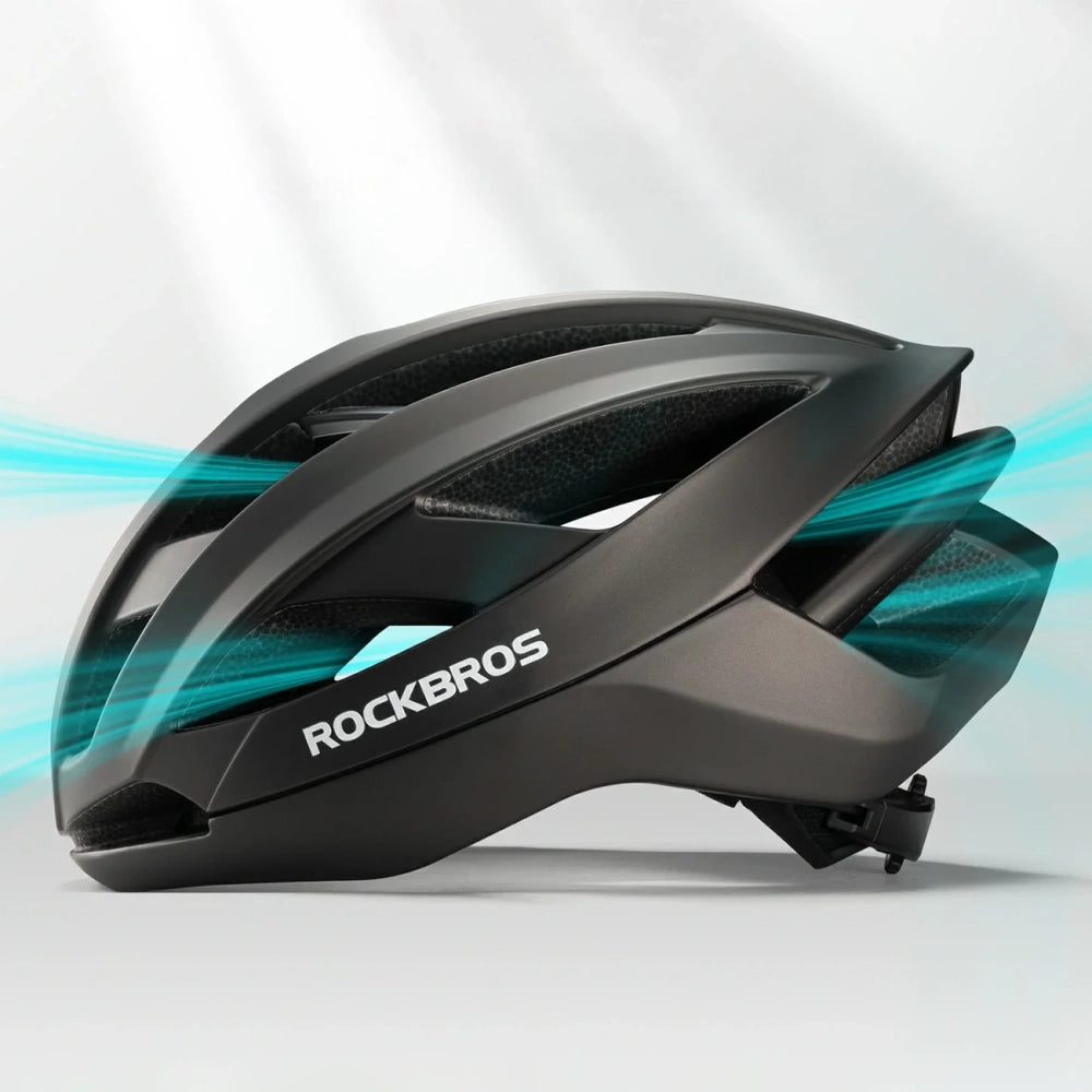 Rockbros LK-69 Bike Helmet with Reinforced Frame 58-62 cm - Black_4