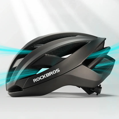 Rockbros LK-69 Bike Helmet with Reinforced Frame 58-62 cm - Black_4