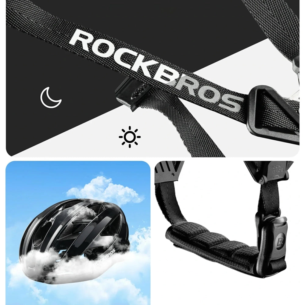 Rockbros LK-69 Bike Helmet with Reinforced Frame 58-62 cm - Black_5