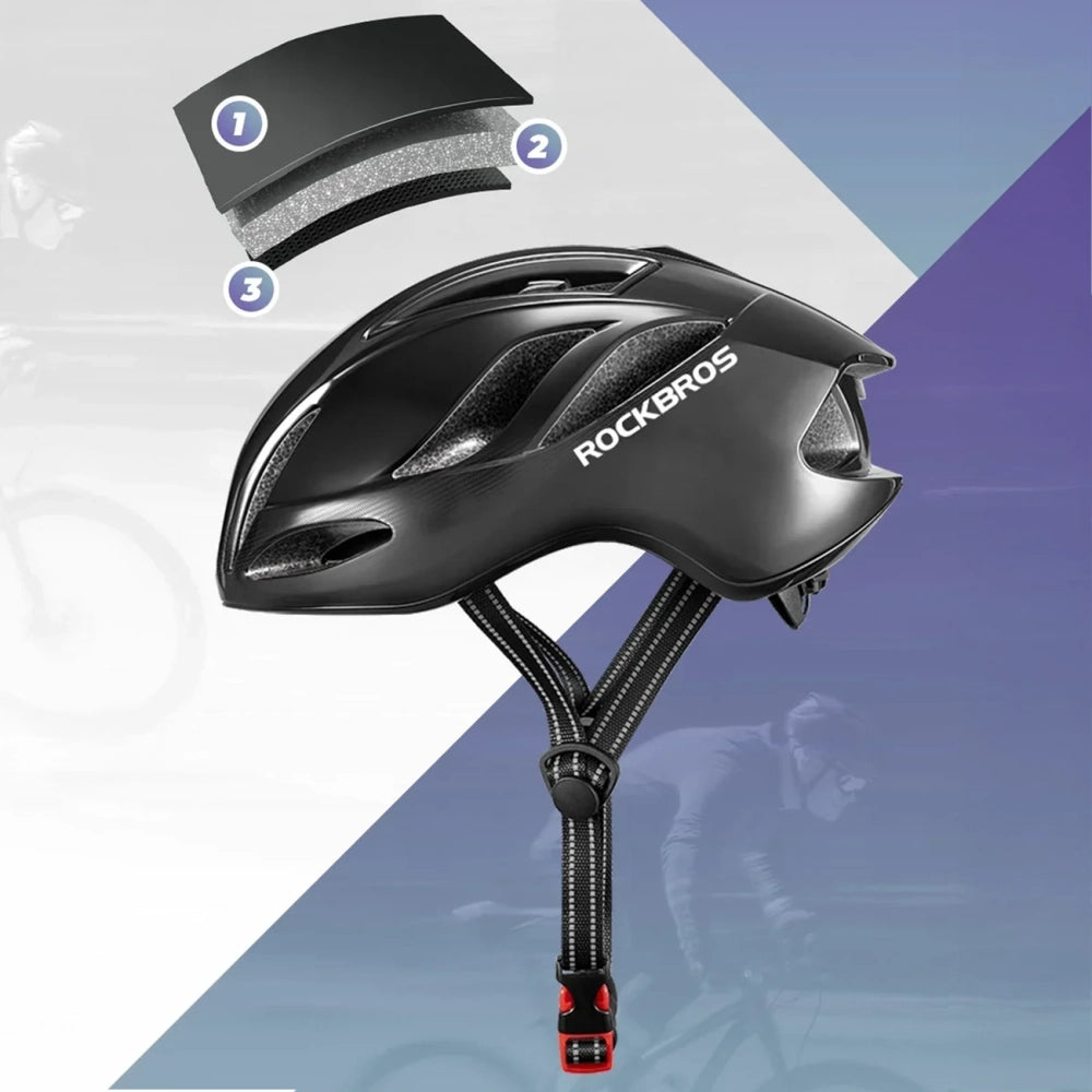 Rockbros TS-42 lightweight bicycle helmet 58-62 cm - titanium_2