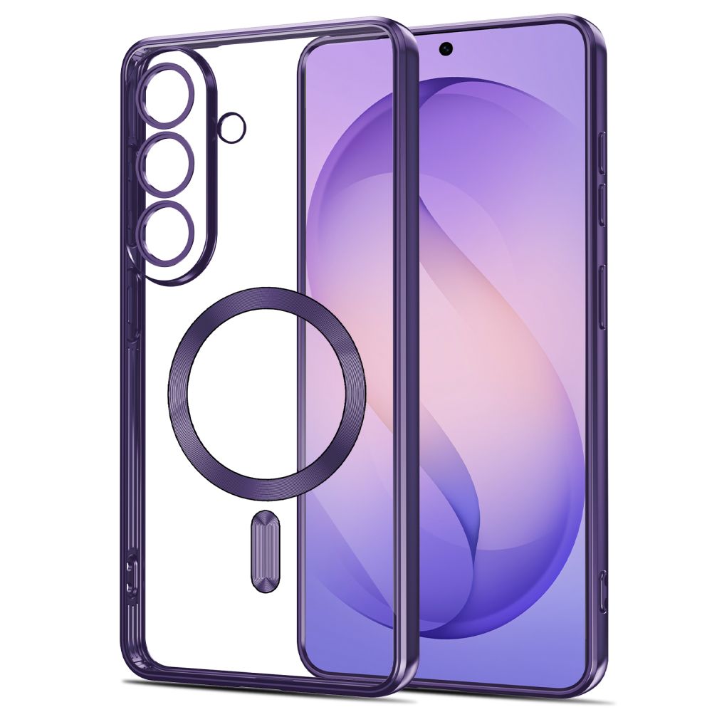 Tech-Protect MagFlex MagSafe Case for Samsung Galaxy S26 - Transparent Purple_1