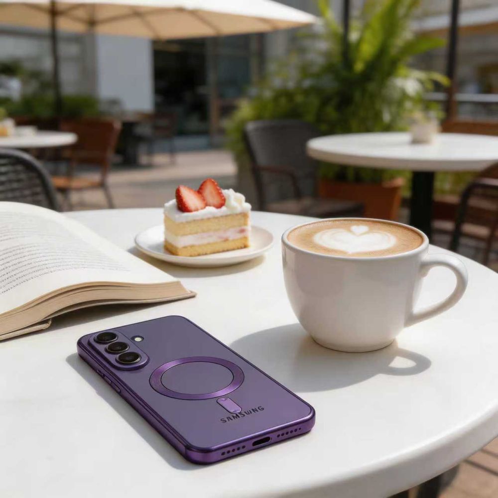 Tech-Protect MagFlex MagSafe Case for Samsung Galaxy S26 - Transparent Purple_7