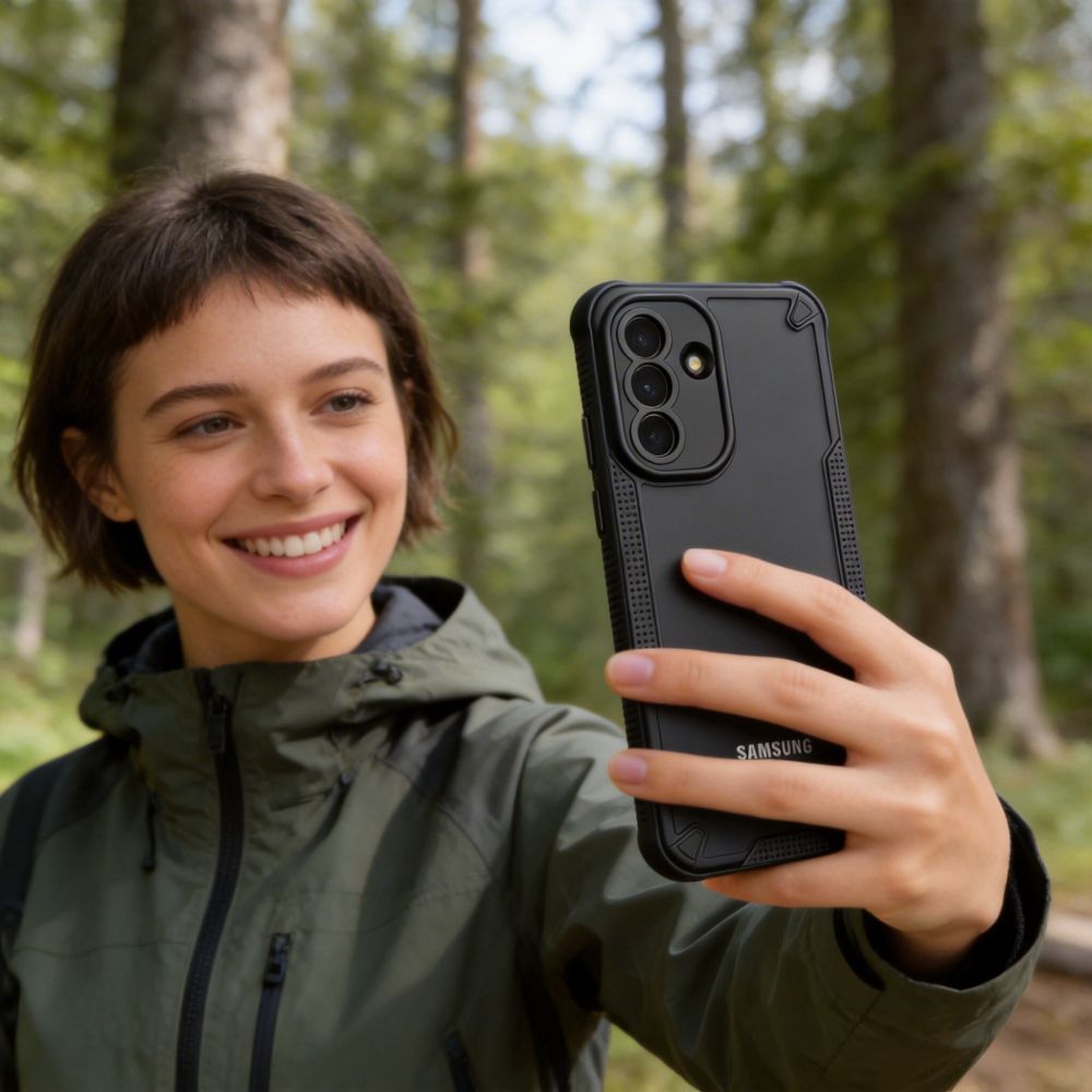 Tech-Protect Rugged Shield Case for Samsung Galaxy A37 5G - Translucent Black_4