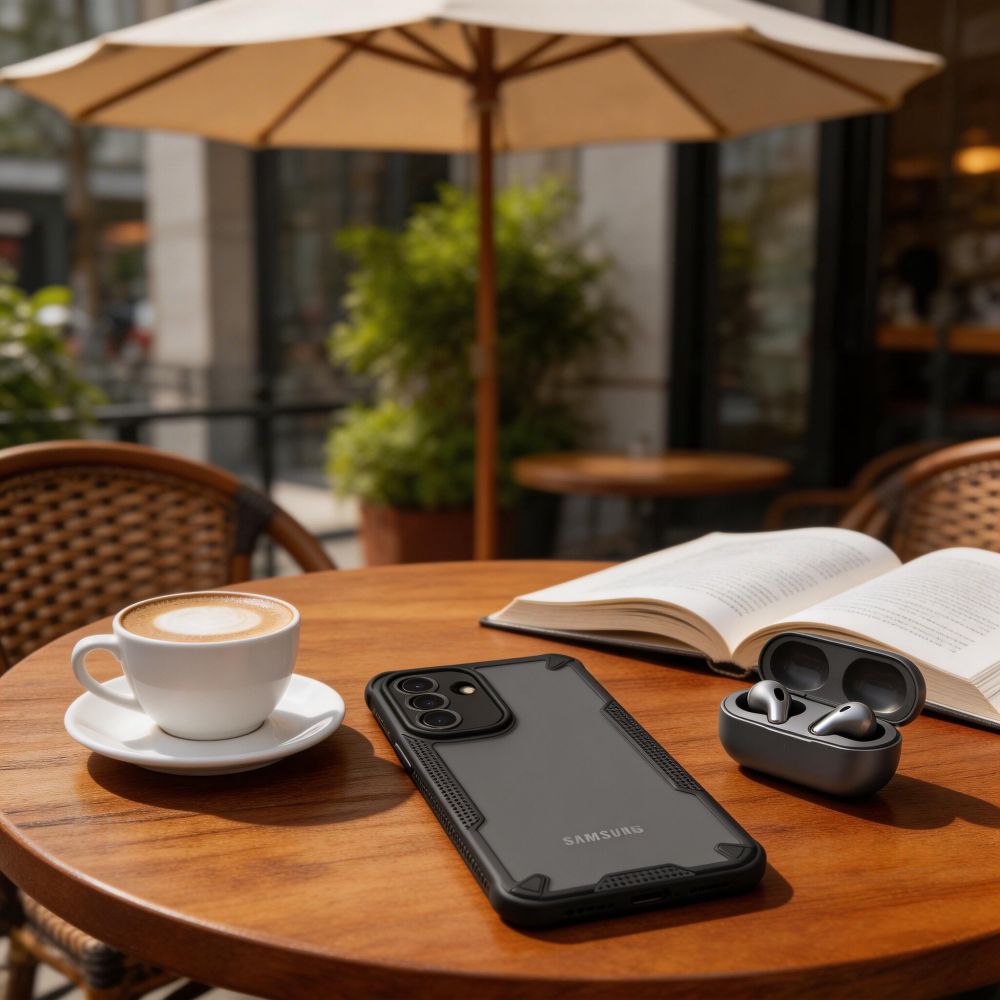 Tech-Protect Rugged Shield Case for Samsung Galaxy A57 5G - Translucent Black_3