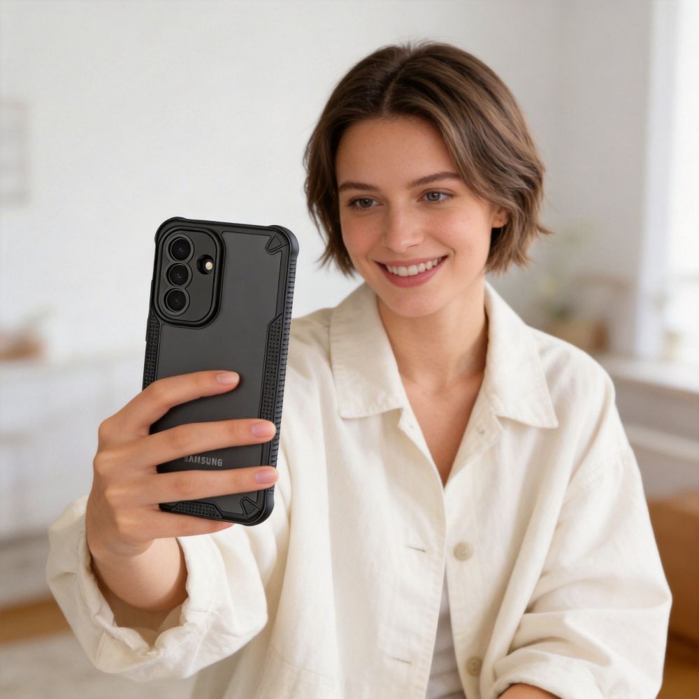 Tech-Protect Rugged Shield Case for Samsung Galaxy A57 5G - Translucent Black_7