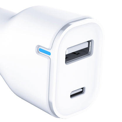 3mk Car Charger 20W PD3.0 QC 3.0 USB 1A1C - White_4