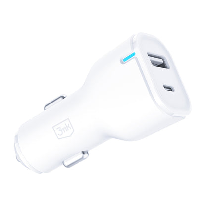 3mk Car Charger 20W PD3.0 QC 3.0 USB 1A1C - White_5