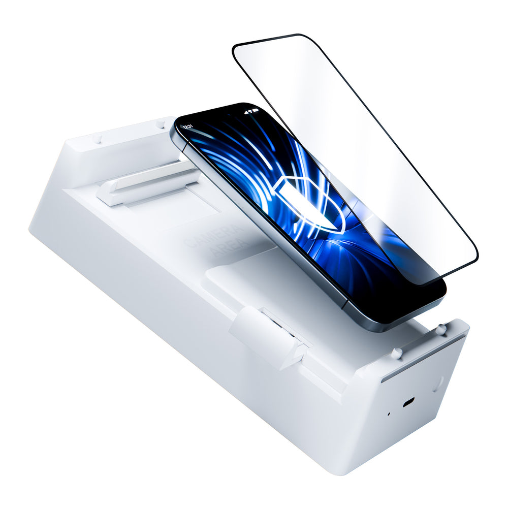 3mk Expert Glass Protection™ tempered glass with applicator for iPhone 15_3