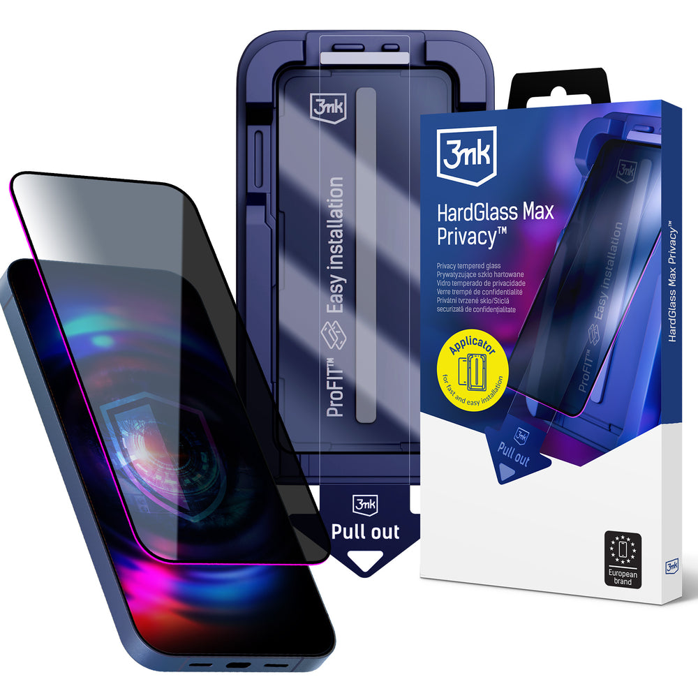 9H tempered glass with 3mk HardGlass Max Privacy filter for Samsung Galaxy S24 / S25_0